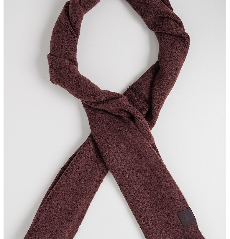 Шал с вълна - Бордо CALVIN KLEIN