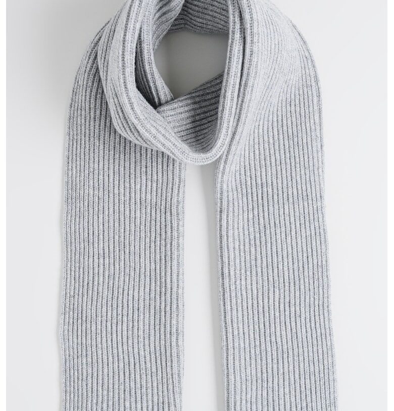 Шал с вълна - Сив меланж CALVIN KLEIN