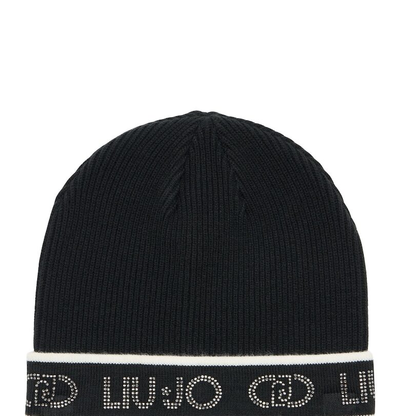 Шапка с декоративни камъни - Черен Liu Jo