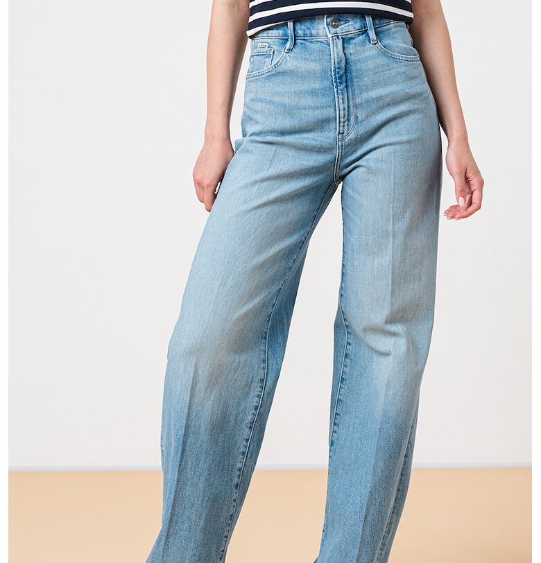 Широки дънки Deck 2.0 с висока талия - Светлосин G-STAR