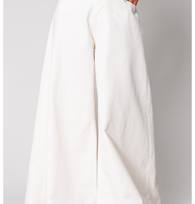 Широки дънки Off White 15784 - Бял uFIT