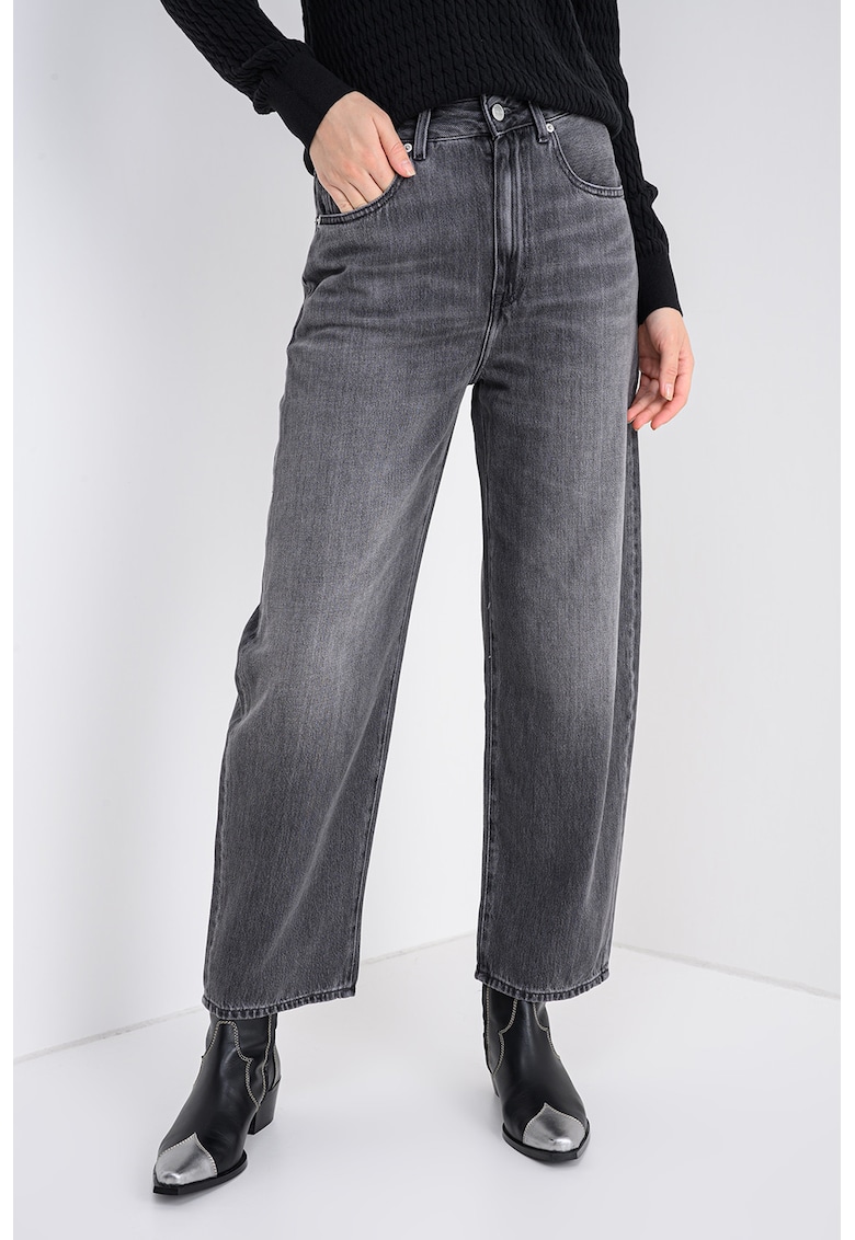 Широки дънки с лиосел тип Barrel - Tъмносив Tommy Hilfiger