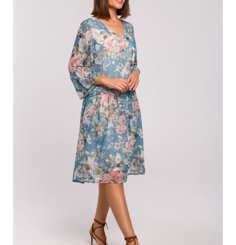 Шифонена рокля с паднала талия - модел 4 Style