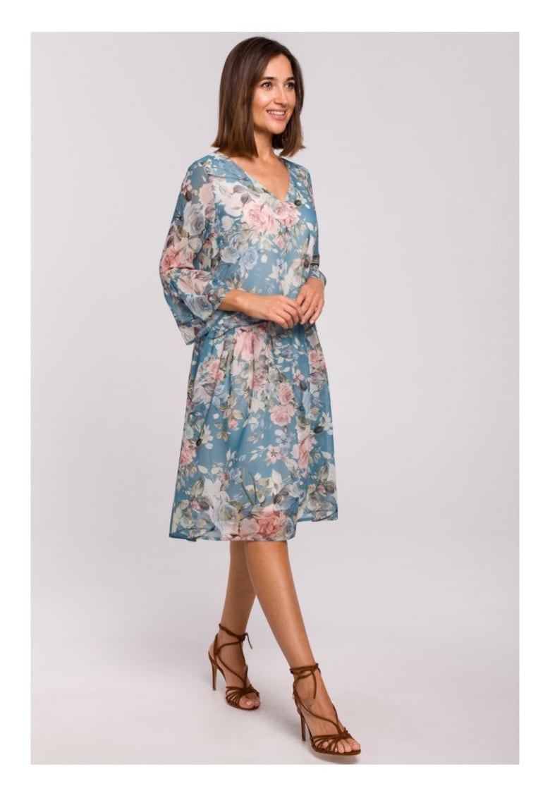 Шифонена рокля с паднала талия - модел 4 Style