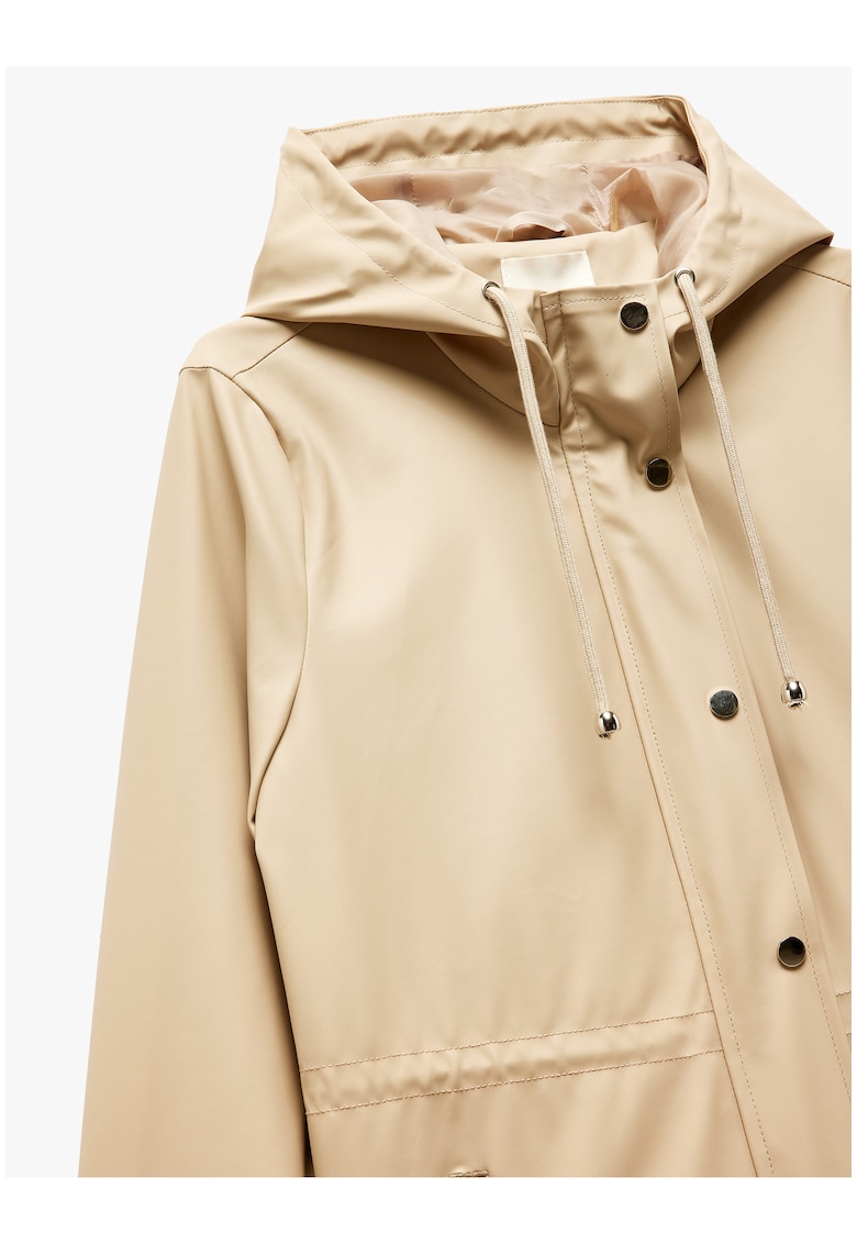 Шлифер от еко кожа - Бежов KOTON