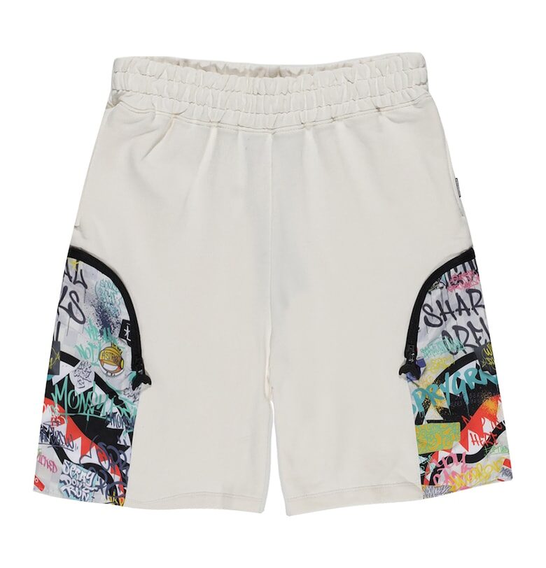 Шорти Sharks In The Rizz с джобове с цип - Пепеляво сиво Sprayground
