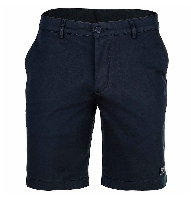 Шорти с лого - Син Emporio Armani