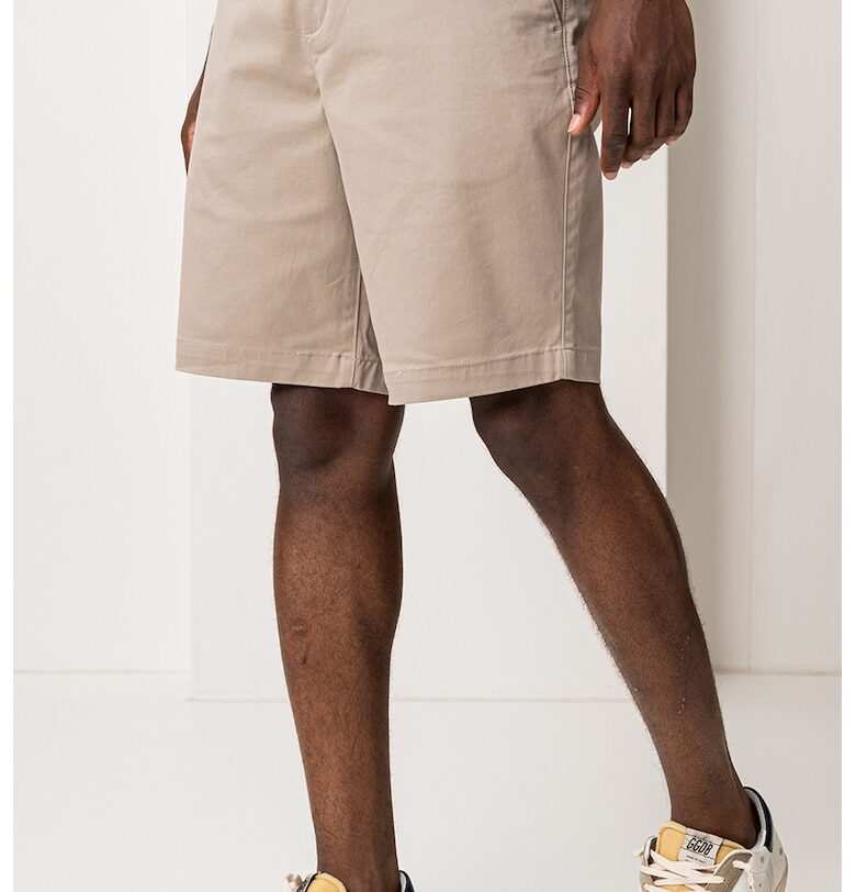 Шорти с памук - Бежов CALVIN KLEIN