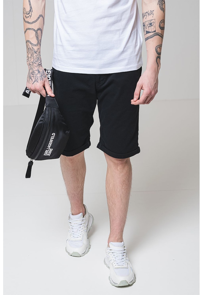 Шорти с памук - Черен Karl Lagerfeld