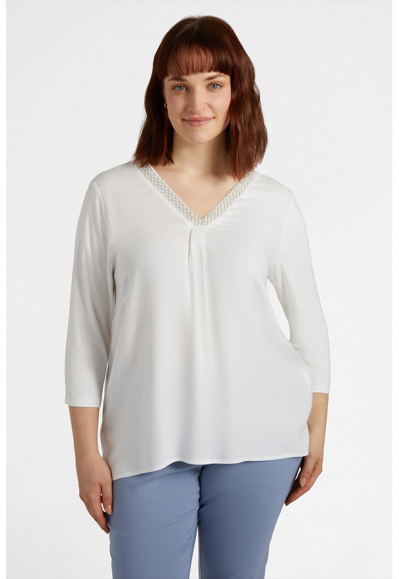 Шпиц блуза - Бял Fiorella Rubino