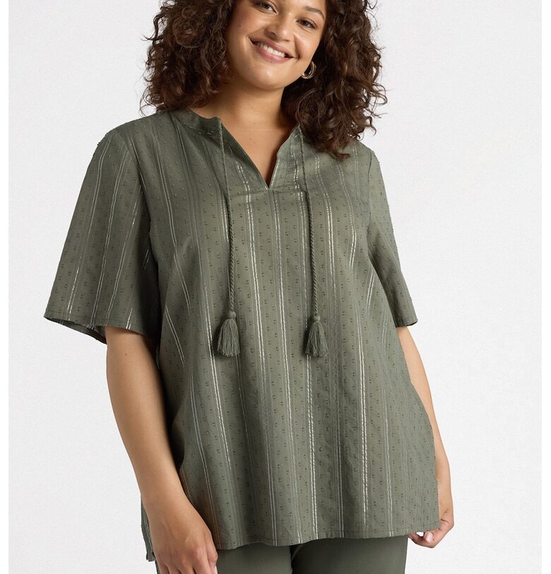 Шпиц блуза - Зелени аспержи Fiorella Rubino