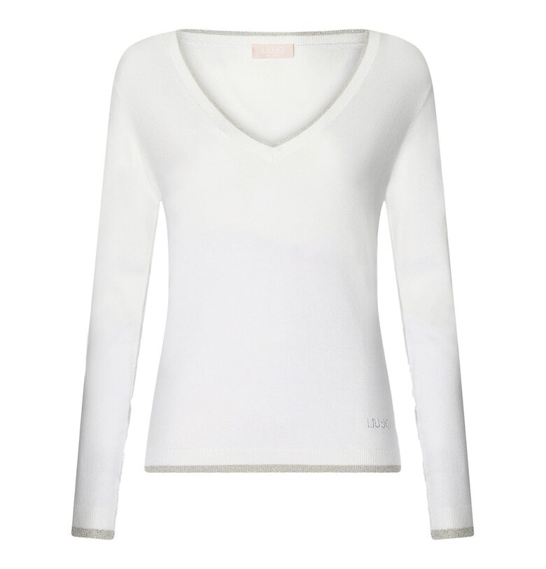 Шпиц пуловер - Бял Liu Jo