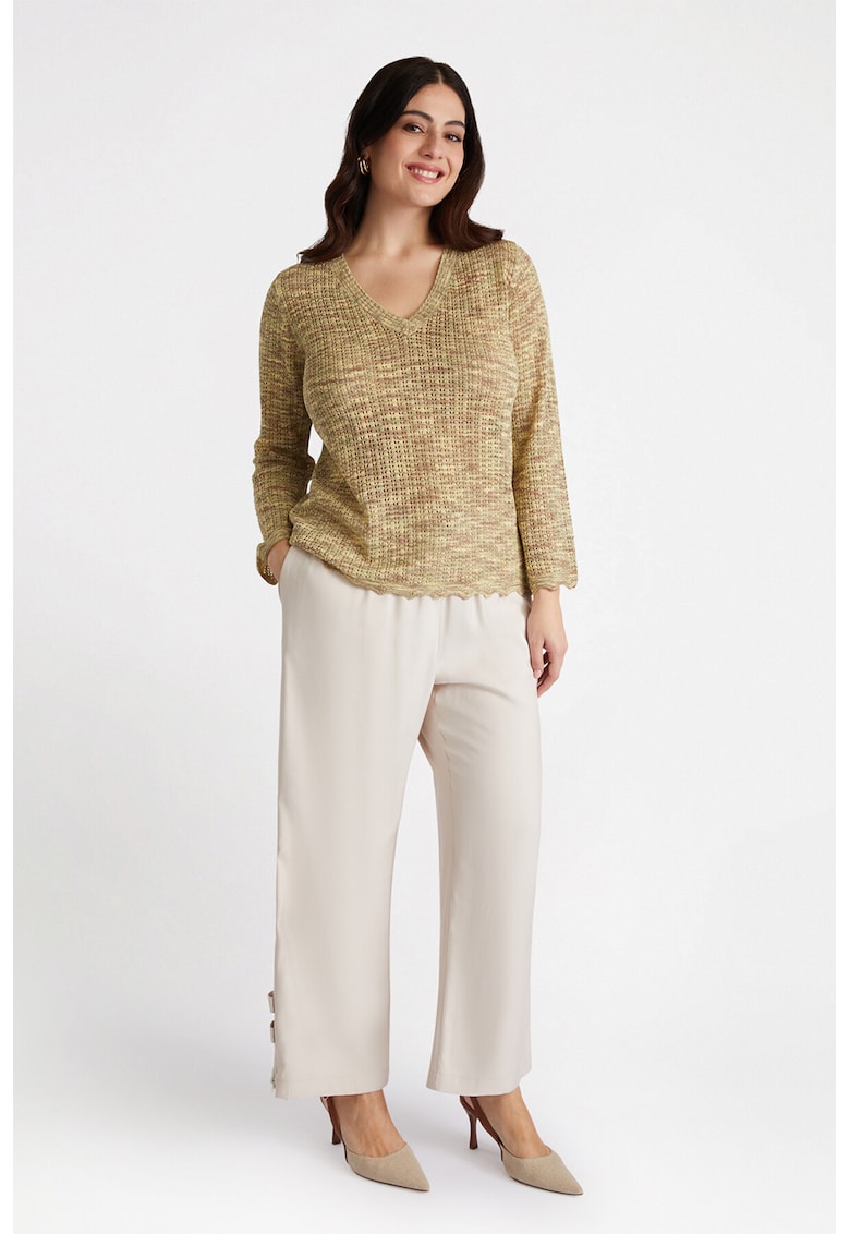 Шпиц пуловер - Светло бежово Fiorella Rubino