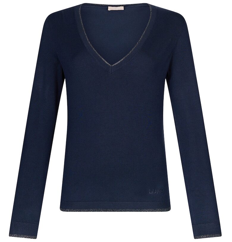 Шпиц пуловер - Тъмносин Liu Jo