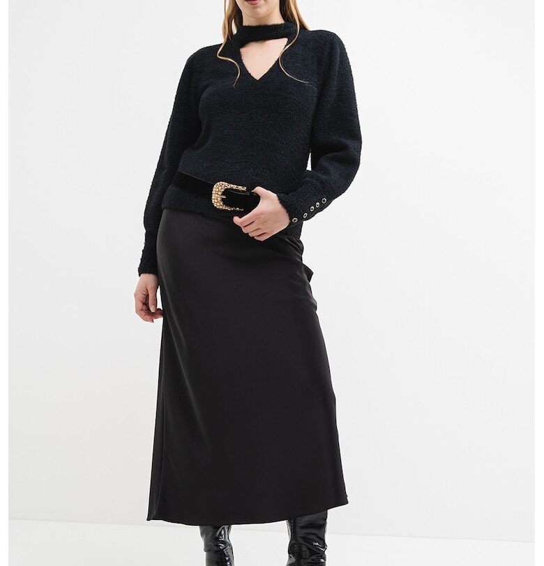 Шпиц пуловер - Черен GUESS