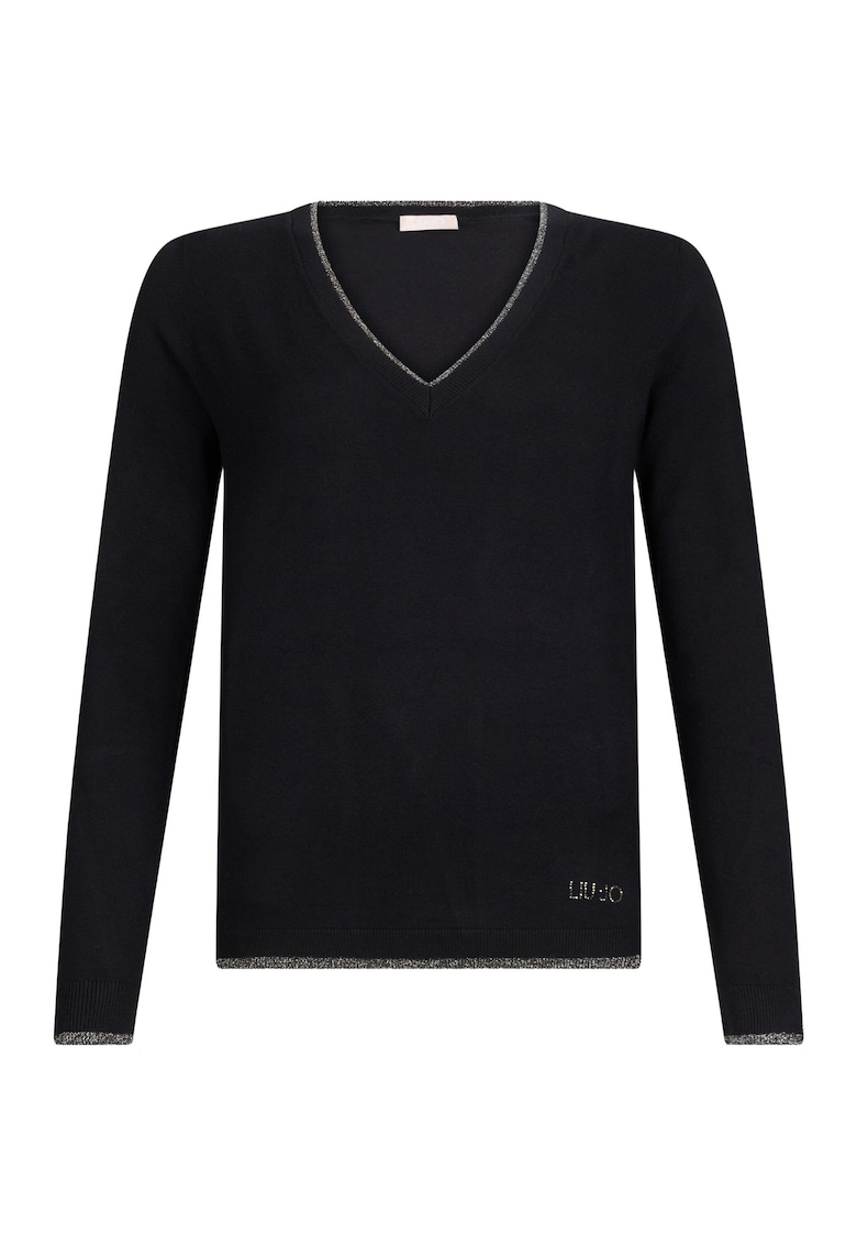 Шпиц пуловер - Черен Liu Jo