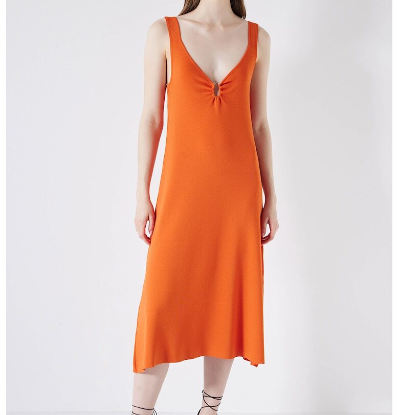 Шпиц рокля - Оранжев Ipekyol