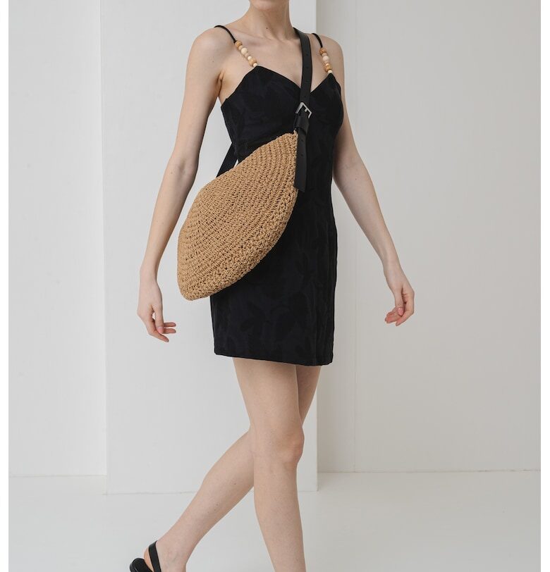 Шпиц рокля с памук - Черен DESIGUAL