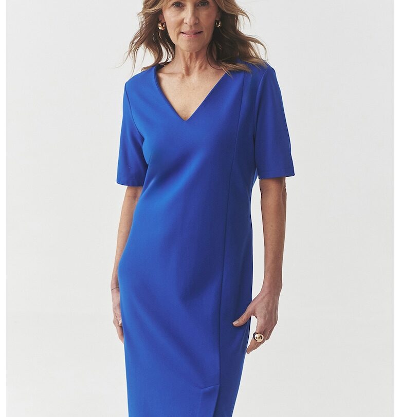 Шпиц рокля с цепка - Кралско Синьо Tatuum