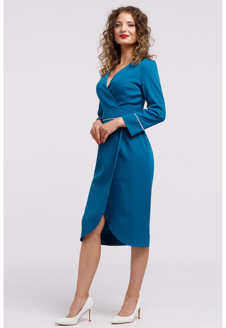 Шпиц рокля тип молив - Тъмносин CAMISSI