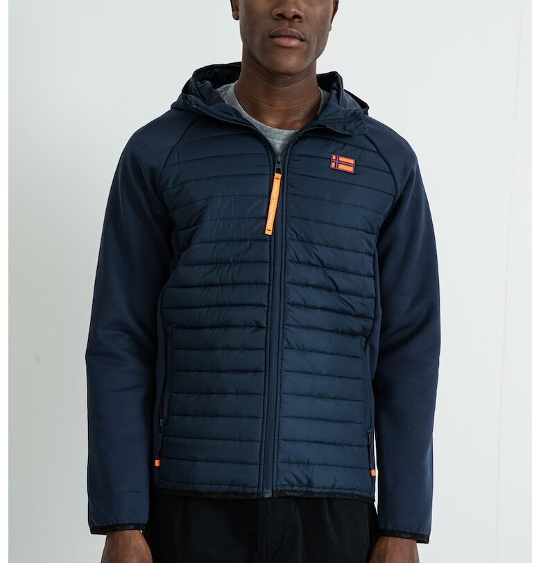 Яке Donald с цип и пришито лого - Тъмносин Geographical Norway