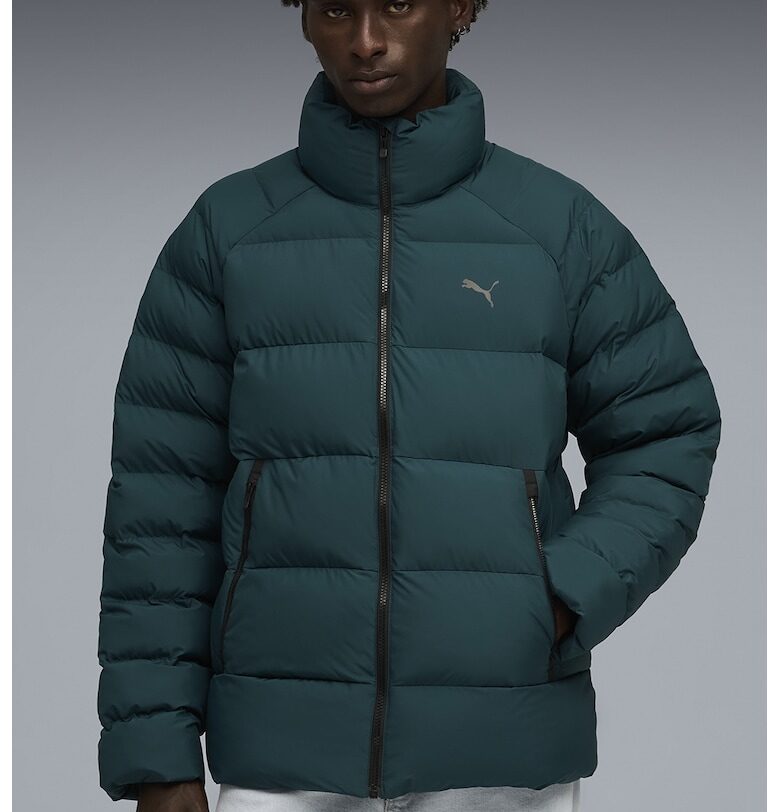 Яке Mono със странични джобове с цип - Тъмнозелен Puma