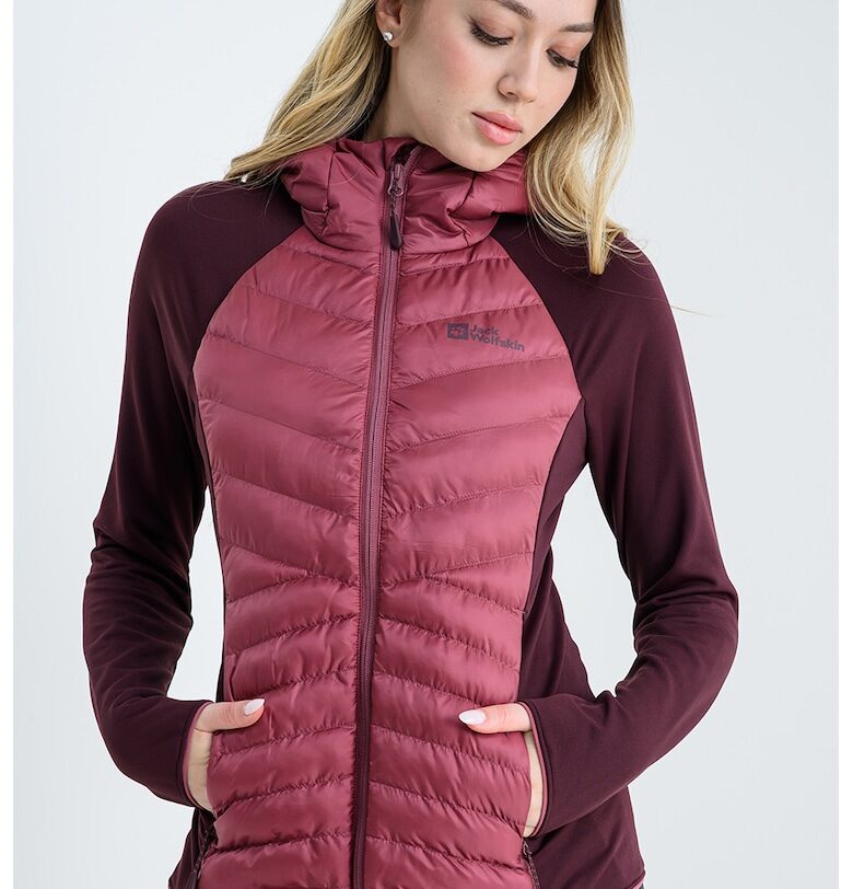 Яке Pro Hybrid Routerburn с цип - Тъмновиолетов Jack Wolfskin