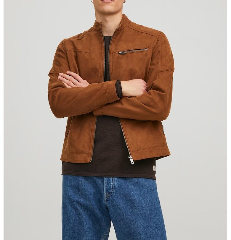 Яке Rocky от еко кожа - Канелено кафяво Jack  Jones