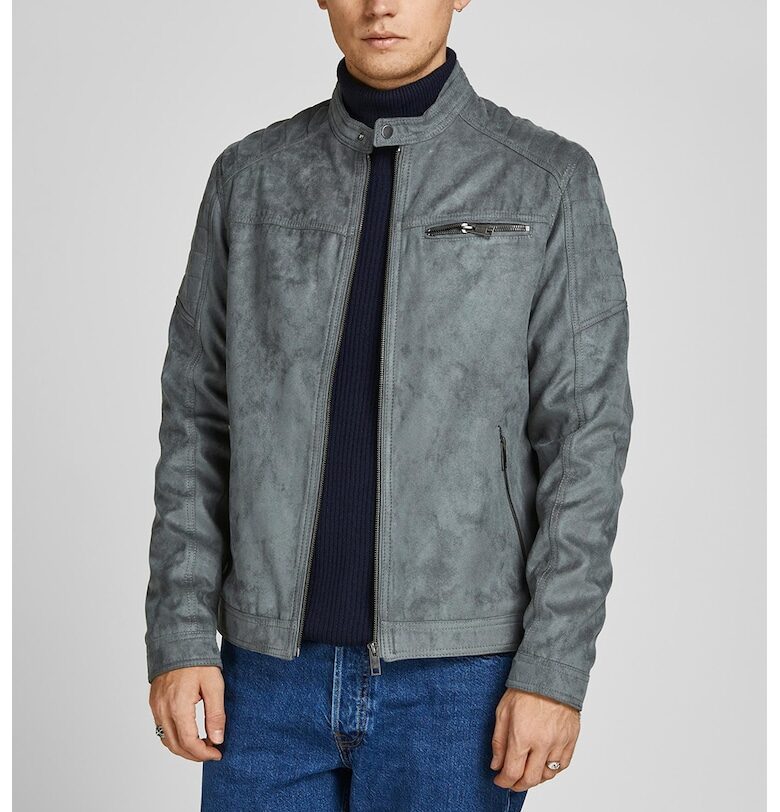 Яке Rocky от еко кожа - Пепеляво сиво Jack  Jones