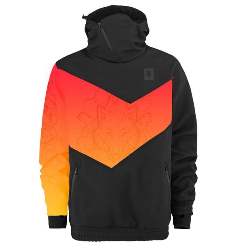 Яке Softshell Shadow - черно/червено - унисекс - Majesty