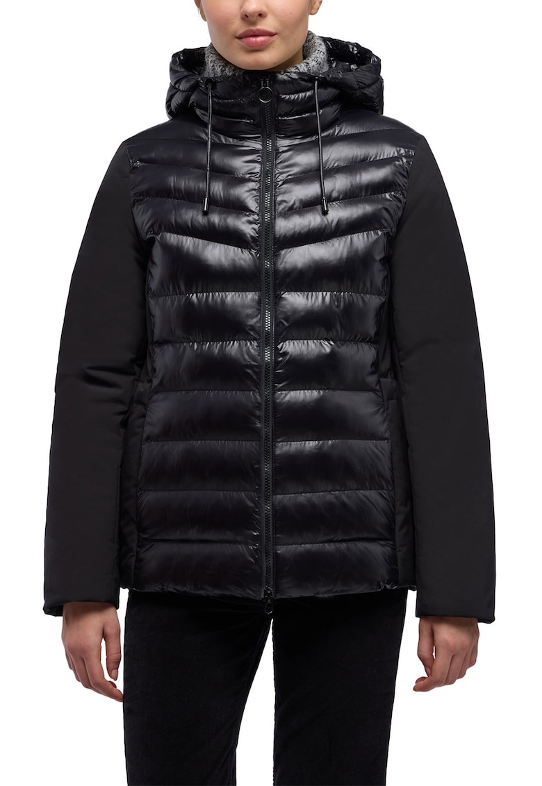 Яке Spherica с качулка и цип - Черен Geox