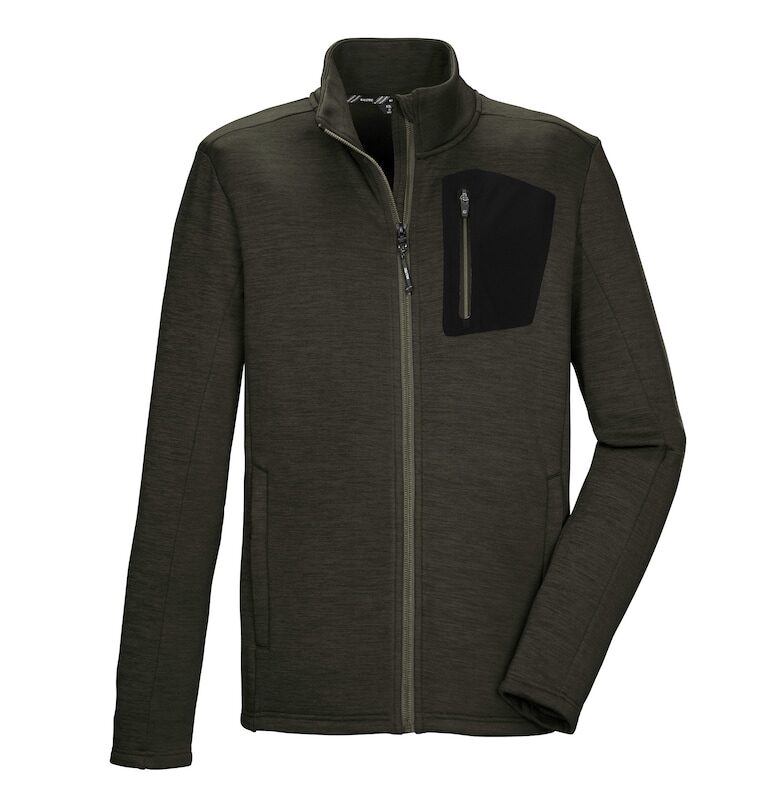 Яке powerstretch KOW 80 MN FLX JCKT - Тъмнозелен Killtec