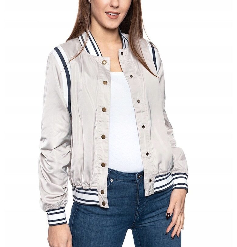 Яке -  блуза Hanna C - преходно - стандартна кройка - тик-так копчета - 100% полиестер - 3 джоба - размер S - сиво Mustang