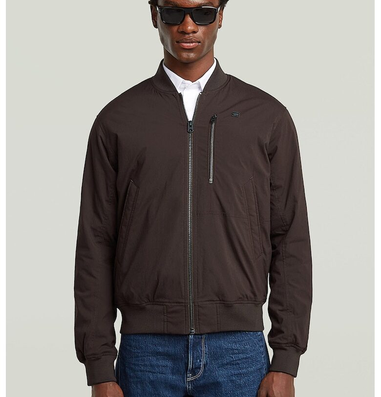 Яке бобър със скосени джобове - Тъмнокафяв G-STAR