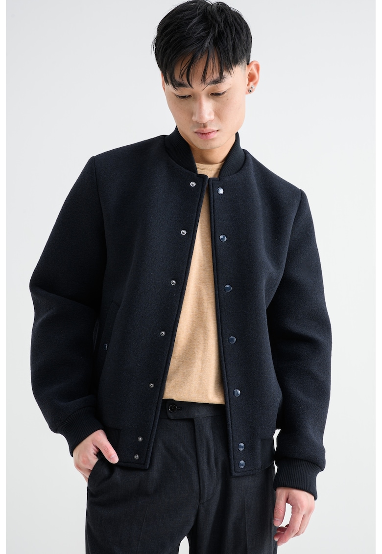 Яке бомбър Claudio с вълна - Тъмносин Geox