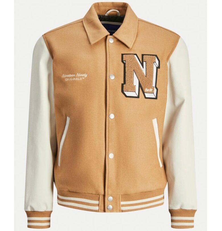 Яке бомбър Jack&Jones Carter 12260455 Бежово - стандартна кройка - полиестер Jack  Jones