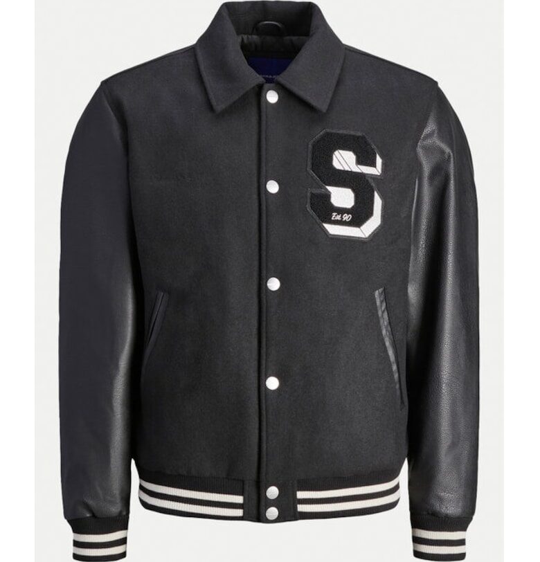 Яке бомбър Jack&Jones Carter 12260455 Черно - стандартна кройка - полиестер Jack  Jones