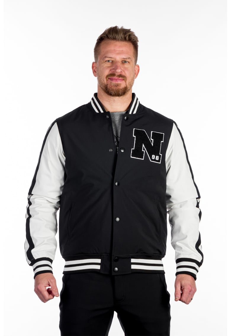 Яке бомбър Softshell с капси - Бял/Черен NORTHFINDER