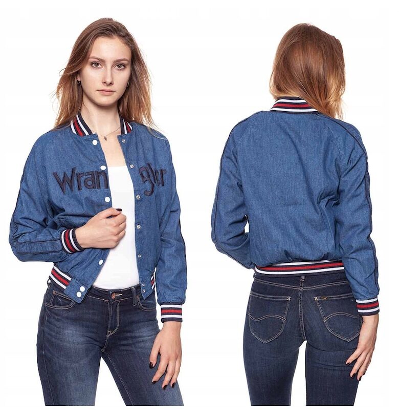 Яке -  бомбър - преходно - стандартна кройка - закопчаване: тик-так копчета - състав на материала: 100% памук - 1 джоб на гърдите - XS - 1 брой Wrangler