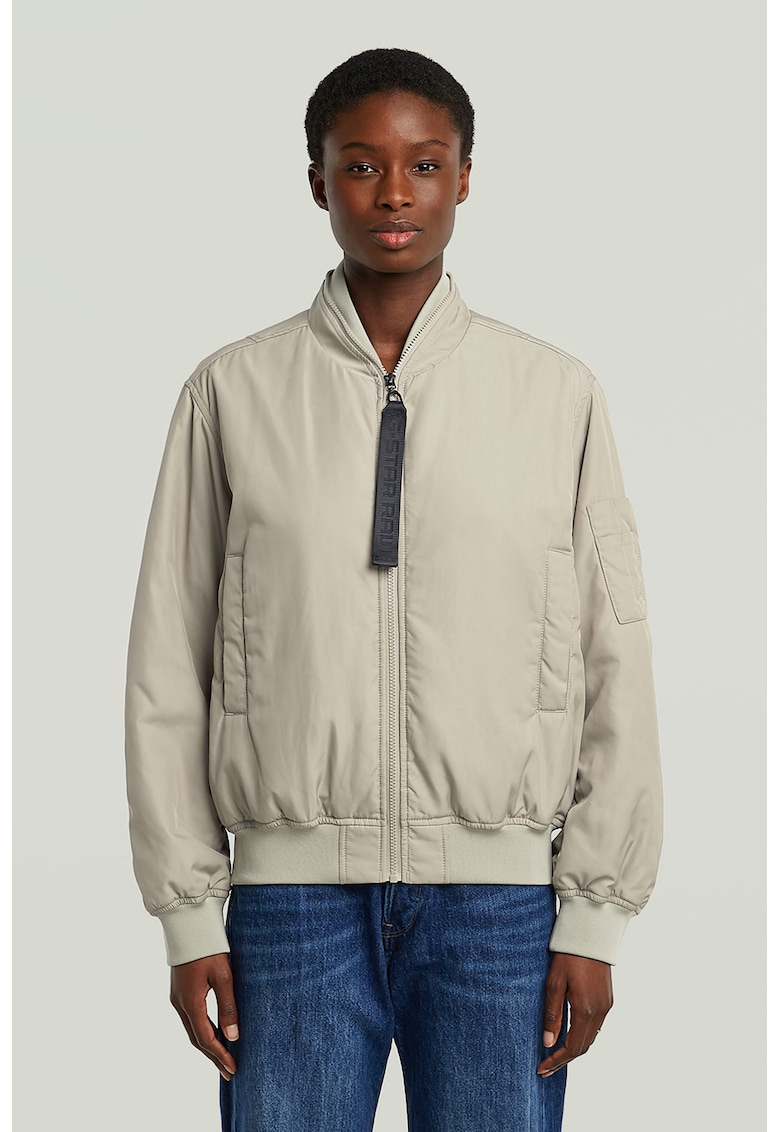 Яке бомбър с джобове встрани - Бежов G-STAR