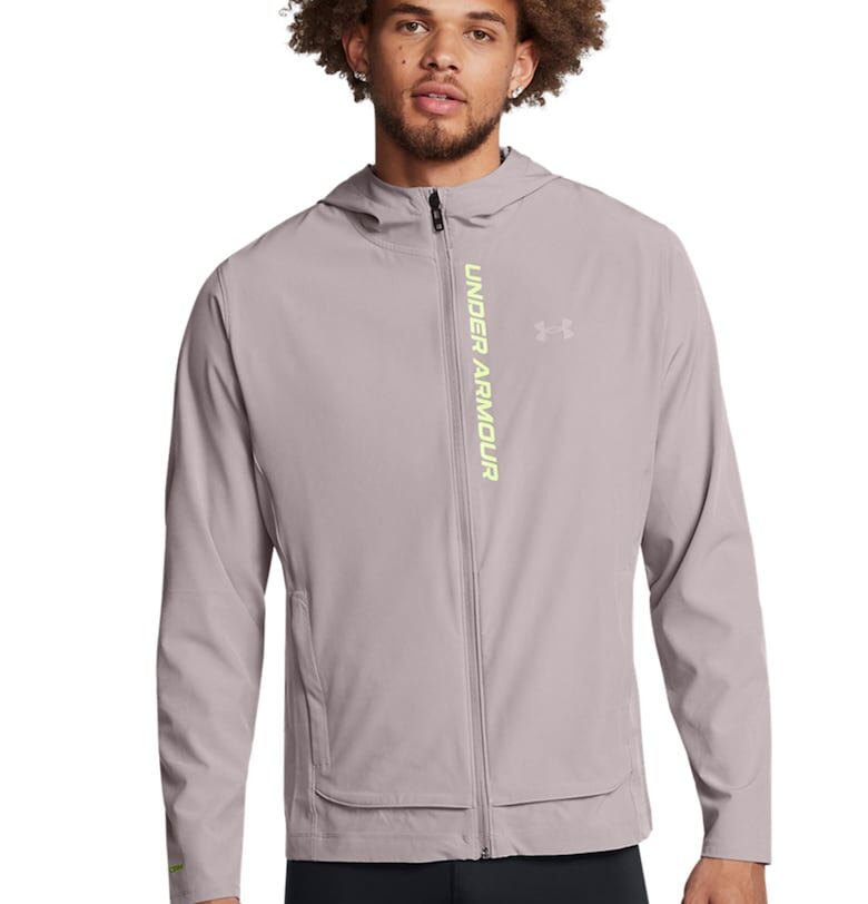 Яке за бягане OutRun The Storm - Светло кафяво Under Armour