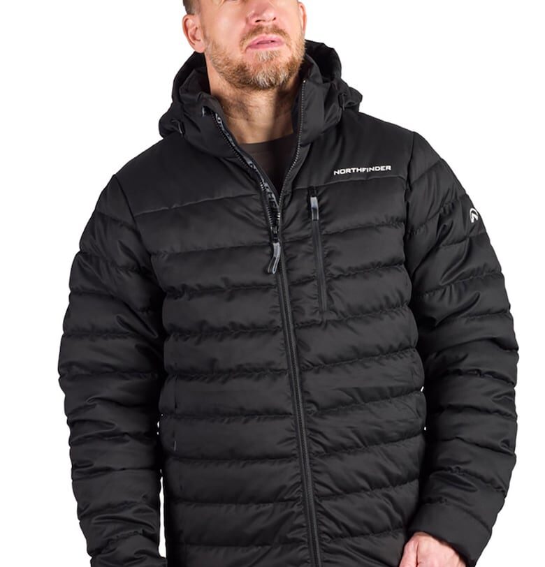 Яке за зимни спортове Milosh с качулка - Черен NORTHFINDER
