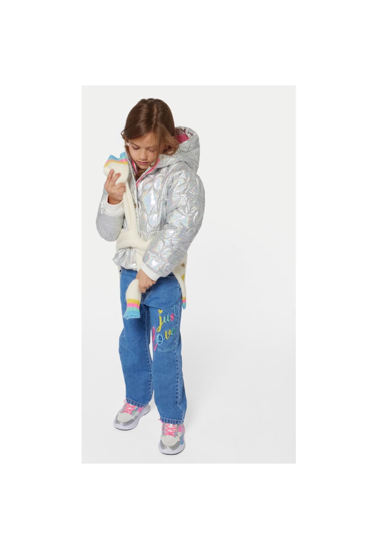 Яке за момиче - 304182334 - Полиестер - Сребрист - Сребрист BILLIEBLUSH