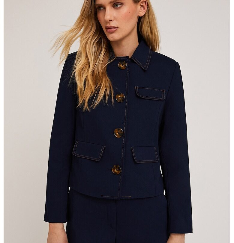 Яке от деним с копчета - Тъмносин Motivi