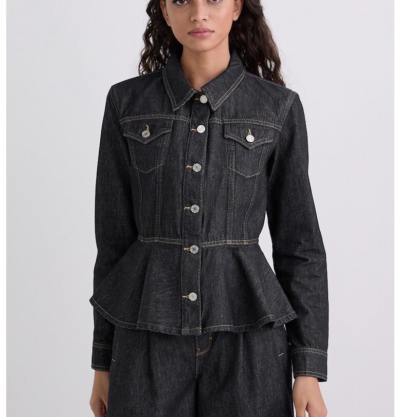 Яке от деним с пришити джобове - Тъмносин Karl Lagerfeld