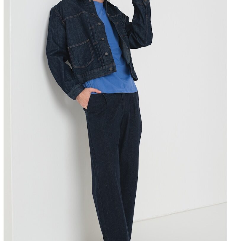 Яке от деним с пришити джобове - Тъмносин Tommy Jeans