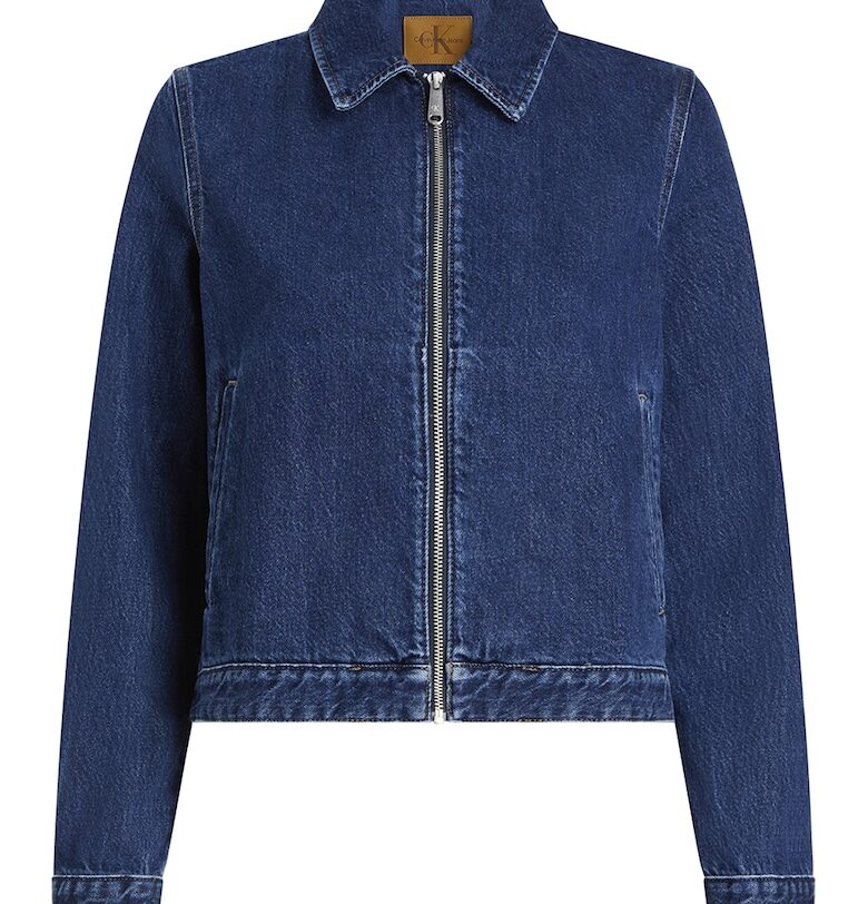 Яке от деним с цип - Тъмносин CALVIN KLEIN JEANS