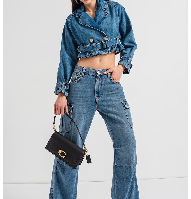 Яке от деним тип тренч - Син Liu Jo