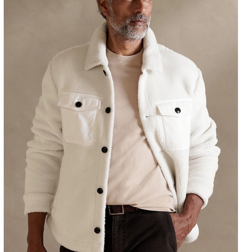 Яке от еко вълна с пришити джобове на гърдите Banana Republic