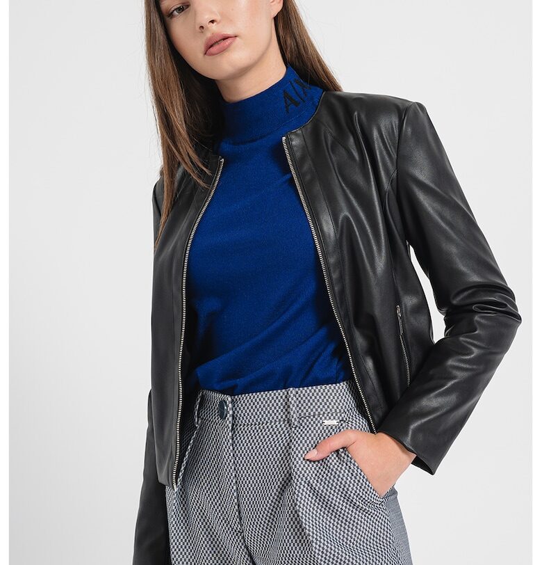 Яке от еко кожа - Черен ARMANI EXCHANGE